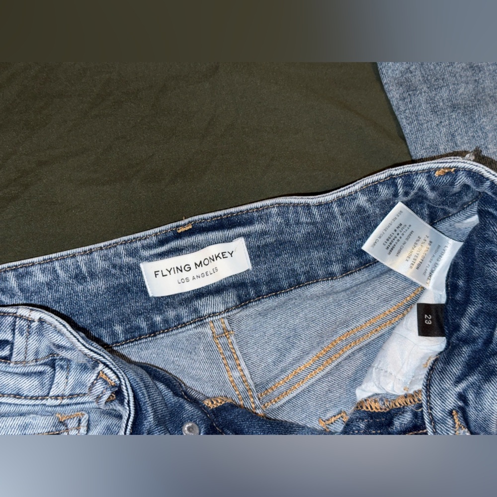 Flying Monkey Light Blue Flare Jeans - Picture 3 of 3